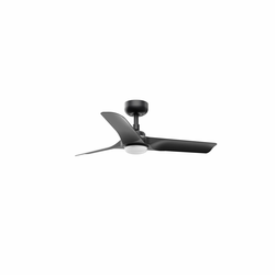 FARO 33825-1TW-LED prigušiva ventilator HEY S, LED 10W, 230V, 2700/4000/6000K, crni + daljinski upravljač