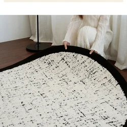 Shengwaluding Tepih, 80 cm, Crno-beli