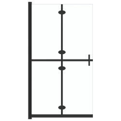 Sklopiva pregrada za tuširanje prozirna ESG staklo 80 x 190 cm