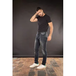 Denistar Muške farmerke 100-2361, Regular, Crne
