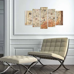 Wallity Set Slika 5MAPMDF-02, 5 Delova