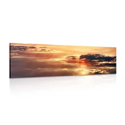 Slika očarljivi deževni oblaki - 120x40