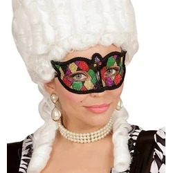 GLITER HARLEKIN MASKA