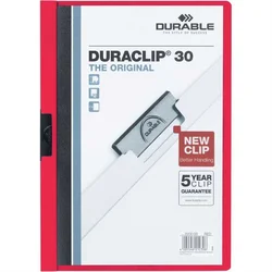 DURABLE mapa DURACLIP A4 30 (2200) 25 kosov Rdeča