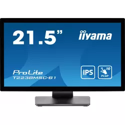 iiyama ProLite T2238MSC-B1 computer monitor 54.6 cm (21.5) 1920 x 1080 pixels Full HD LED Touchscreen Black