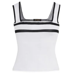 Z2003 DEWBERRY LADIES CROP BLOUSE-PLAIN WHITE