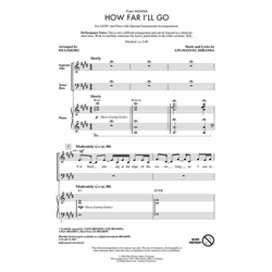 LOJESKI:FROM MOANA HOW FAR ILL GO SATB