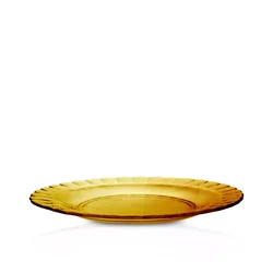 Plitev krožnik Duralex Picardie Amber, premer 23 cm, jantarne barve