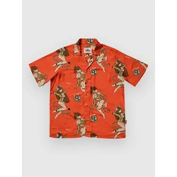 The Dudes Meow Red Hawaiian Shirt multicolor