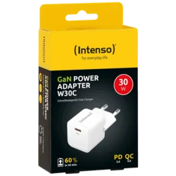 INTENSO Punjač kućni brzi W30C Gan/ USB-C/ 3A/ 30W