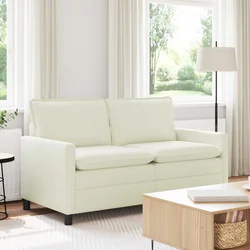 vidaXL Kavč Krem 156 x 81 x 87,5 cm Blago