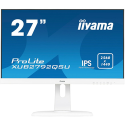 IIYAMA Monitor Prolite, 27 WHITE, ETE ULTRA SLIM LINE, 2560x1440 WQHD, IPS, 5ms, FreeSync, 13cm height adj. stand, 350cdm˛, VGA, HDMI, Di