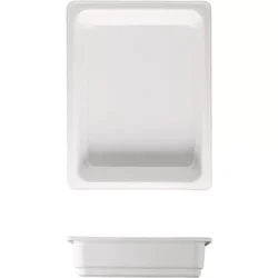 G. Benedikt porcelanska gastronorm posoda GN 1/2 35,6x26,7 cm, 65 mm, bela