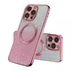 Maska Mag Case Electroplated za iPhone 13 Pro roze