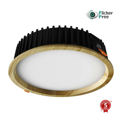 APLED-LED ugradna RONDO WOODLINE LED/18W/230V 4000K prečnik 26 cm masivna borovina