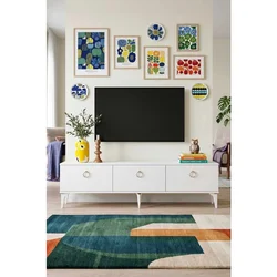 Hanah Home TV komoda Demet, 180 cm, bela