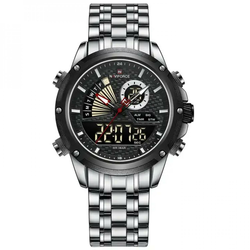 Sat NAVIFORCE RI-29601 - Srebrna / Crna KP29601