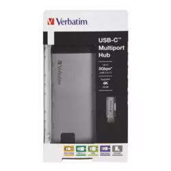 VERBATIM USB-C MULTIPORT HUB (USB-C/2XUSB3.0/HDMI)