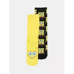Sinsay - Rebraste čarape 2 pack SpongeBob - šareno