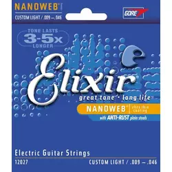 Elixir 12027 Nanoweb 009-046 Žice za električnu gitaru