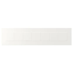 STENSUND Front fioke, bela, 80x20 cm