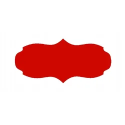 shumee Etiketa za kozarec 7,5x3 cm za marmelado 60 kosov, rdeča mat