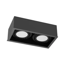 Brosline 1273 - Spot svetiljka CAGE 2xGU10/18W/230V crna