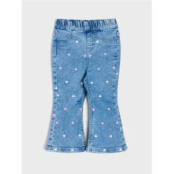 Sinsay - Jeggings zvonastog kroja sa dodatkom viskoze - plava