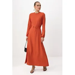 Trendyol Modest Ženska haljina Tctss25Eb00096, Narandžasta