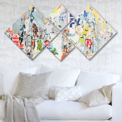 Wallity slika 4MDF128366705, 60x115 cm, 4 dijela