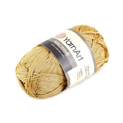 Pletena preja Macrame 90 g - (155) zlata