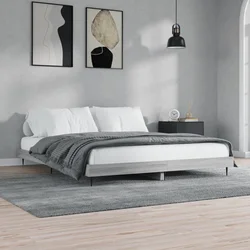 Posteljni okvir brez vzmetnice hrast 160x200 cm inženirski les