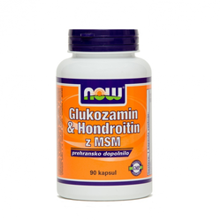 NOW Glukozamin & Hondroitin z MSM, 90 kapsul