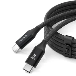Orico Kabel CDX 100 W 5 A Power Delivery USB-C, 1 m – črn