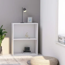 Polica za knjige bijela 60x30x76,5 cm izrađeno drvo