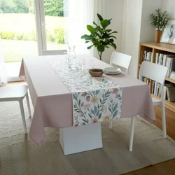 Stolnjak 140x180cm + Raner 40x140cm - JT Pink Flower ( VLK5010083-pinkflower )