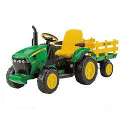 PEG PEREGO baterijski traktor John Deere Ground Force s prikolico