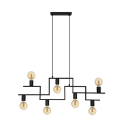 EGLO viseća lampa FEMBARD 7xE27 100,5 cm crna 43365