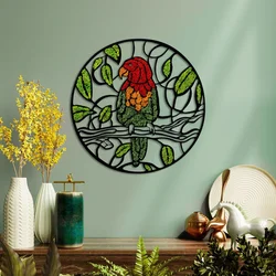 Wallity Zidna dekoracija Moss - Parrot, 46 x 46 cm, Svetlozelena