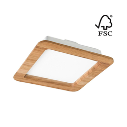 LED ugradna svetiljka WOODY SPOT LED/17W/230V 3000K hrast 18,5x18,5 cm