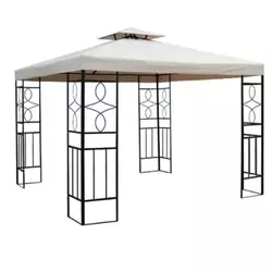 Sklopivi baštenski paviljon Gazebo 3x3m beli Lemon 22-0075