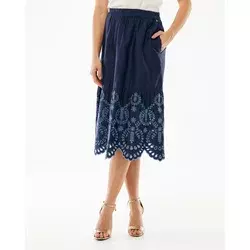 Mexx Ženska suknja MF007401461W, Midi, Teget
