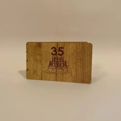 Drvena čestitka 35. rođendan, 19x16cm