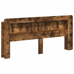Vidaxl Posteljna glava Dimljeni Hrast 215 x 18,5 x 100 cm