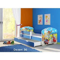 Deciji krevet ACMA II 160x80 F + dusek 6 cm BLUE36