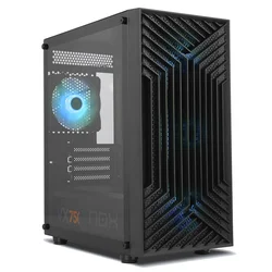 NOX Nox Infinity Epsilon Rgb črno ohišje iz kaljenega stekla Micro-Atx, (21408649)