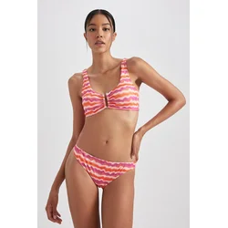 DEFACTO Fall In Love Regular Fit Patterned Bikini Bottom