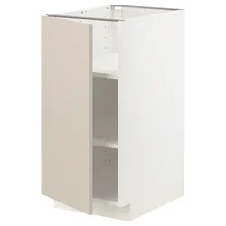METOD Podni element s policama, bela/Havstorp bež, 40x60 cm