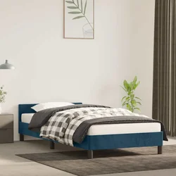 Okvir za krevet bez madraca tamnoplavi 100x200 cm baršunasti