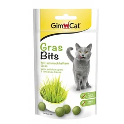 GimCat Gras Bits tablete z mačjo travo 40 g